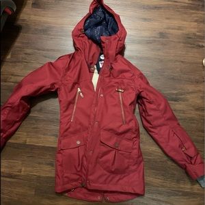 Red | Womens Roxy Jackets Tribe 15K Snow Jacket Parka Size Small